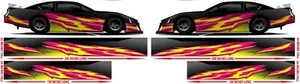 Race car Side wrap Laminated Print Modified super stock St-43 Fierce Firefly - Picture 1 of 6