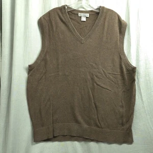 Daniel Cremieux Signature V Neck Black Supima Cotton Sweater Vest Men Size XXL - Picture 1 of 5