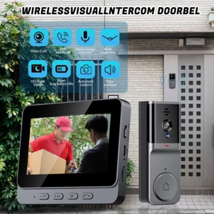 4.3" LCD Digital Peephole Viewer Doorbell 120° Angle Door Eye Video Camera - Picture 1 of 13