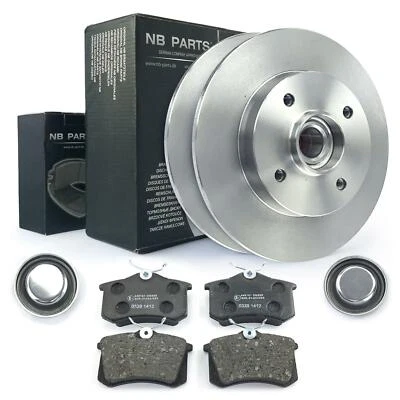 Brake discs 249 mm wheel bearing ABS brake pads rear for Citroen C4 Peugeot 307 - Image 1 of 4