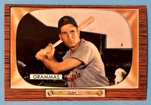 1955 Bowman #186 Alex Grammas St. Louis Cardinals - Nice! - Picture 1 of 2