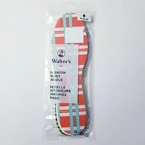 Walters 1893 Plantilla Estampada Moda Hombres Talla XL 12-13 NUEVA 2 Pares Cuadros/Rayas - Imagen 1 de 10