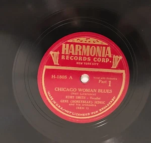 RUBY SMITH Chicago Woman Blues Part 1 & 2 1949 Harmonia H-1805 - Picture 1 of 2