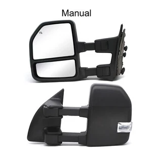Towing Mirrors Manual Fold For 2002-2016 Ford F250 F350 F450 SD Left Right Side - Imagen 1 de 12