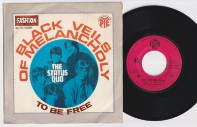 STATUS QUO * Black Veils * 1968 PSYCH FREAKBEAT MOD * French 45 * Listen! - Image 1 of 2