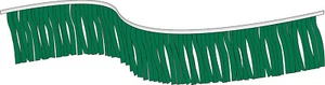 60 Foot Fringe Pennant Sign Outdoor 60' Metallic Green Streamers Car Dealership - Picture 1 of 3