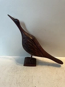- Antique Hardwood Bird Sculpture From Jamaica - Picture 1 of 10