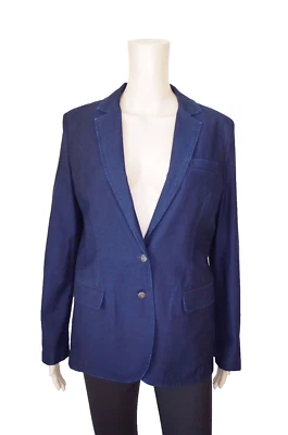 €89 DIESEL sz S WOMENS BLAZER JACKET DENIM BUTTON SOLID SUMMER CLASSIC JEANS NEW - Image 1 of 4