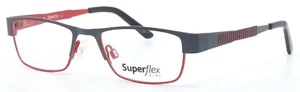 Monturas de gafas de metal rectangulares negras rojas SUPERFLEX Kids SFK-147 C2 46-16-125 - Imagen 1 de 12