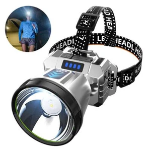 Wander Licht Sensor Scheinwerfer superhell LED Stirnlampe wiederaufladbare Lampe ~ - Bild 1 von 15