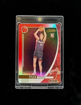 Numbered #/199🔥 Tyler Herro - 2019-20 Panini Absolute Memorabilia RC Rookie #89 - Image 1 of 3