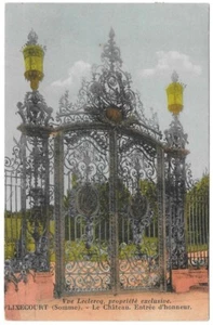 FLIXECOURT 80 Château Entrée CPSM écrite à Melle Plumecoq Ailly-sur-Noye 1930 - Picture 1 of 2