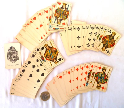 PETIT JEU DE 52 CARTES JEU DE PATIENCE ANCIEN SHAFFHOUSE J. MULLER & Cie (2) - Photo 1/4