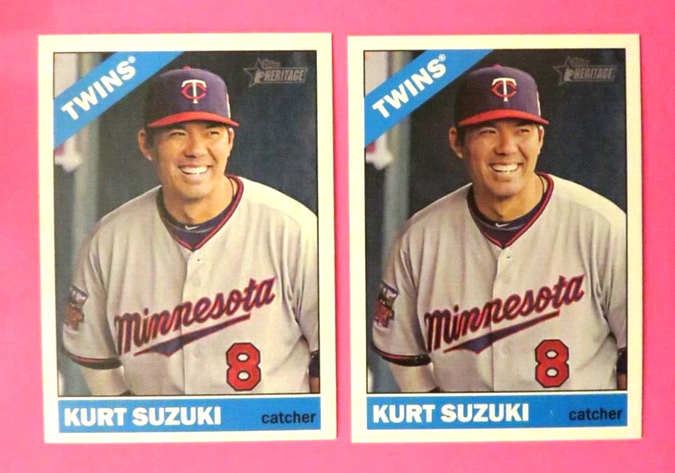 2 - 2015 Topps Heritage, Minnesota Twins - KURT SUZUKI - Image 1 of 1