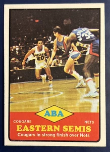 1973-74 Topps #205 EXC ABA Eastern Semis Carolina Cougars NY Nets - Picture 1 of 5