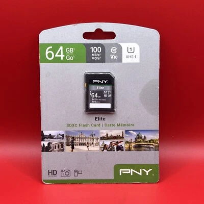 PNY Elite SDXC Flash Card Elite 64GB - Image 1 of 2