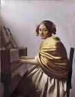 Johannes Vermeer photo A4 a young woman seated at the virginals a young woman