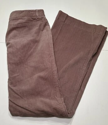Tahari Vintage Women’s Blush Pink Stretch Corduroy Flare Pants Sz 8 - Image 1 of 4