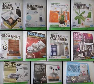 Lot of 11 Assorted 4M ToySmith KidzLabs Science Kits,Green,Electricity,Kidz Labs