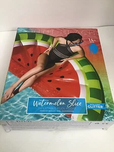 Large watermelon slice design pool Inflatable float Size 6 ft New sealed - Picture 1 of 2