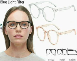 Tinted anti blue eye fatigue strain computer phone tablet glasses tv gaming UV - Picture 1 of 7