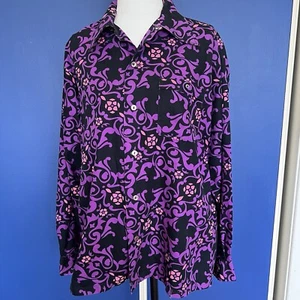 Genuine Vintage 70's Cool Mod Paisley Statement Sefton Casual Guy Shirt SzM - Picture 1 of 9