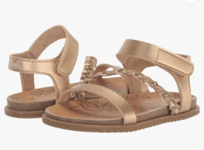 学步女孩 Blowfish Malibu 金属金色 Madrigal-t 平底凉鞋 - 尺寸 7 — 第 1/4 张图片