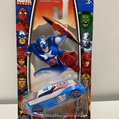 New Marvel Heroes Diecast Captain America  CA88 Car - Image 1 of 4
