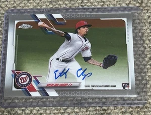 Tarjeta autógrafa Topps 2021 cromada Sterling Sharp Rookie RC - Imagen 1 de 1