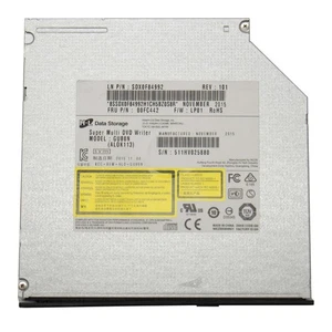 CD DVD Brenner Laufwerk 9,5mm SATA DVD-RW CD-RW CD-ROM DVD-ROM Computer - Bild 1 von 3