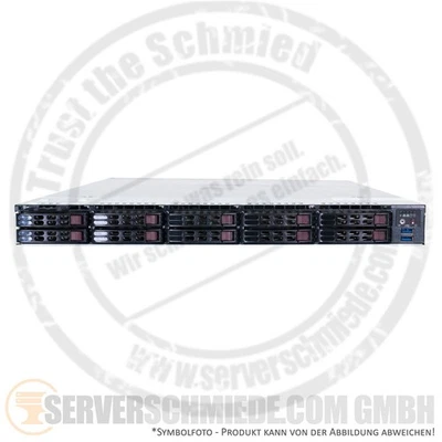 Supermicro CSE-119U X10DRU-i+ 1x E5-2630V3 64GB 2x 240GB SSD 2x 750W Rails - Image 1 of 4