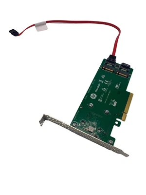 HP 759505-001 SATA M.2 Dual Drive PCIe Riser Card - Image 1 of 2