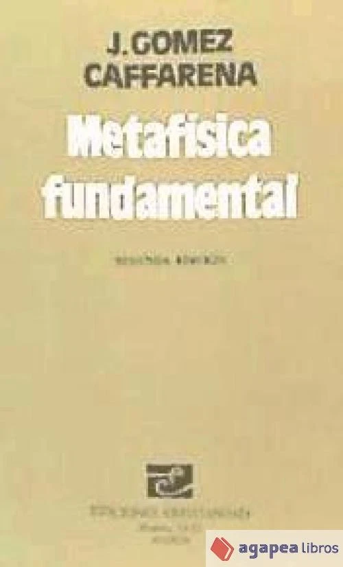 Metafísica fundamental. NUEVO. ENVÍO URGENTE (Librería Agapea) - Imagen 1 de 1