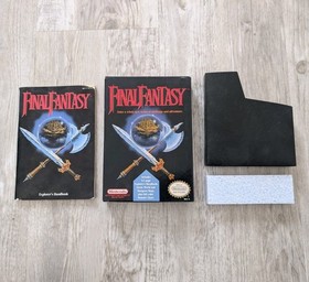 Final Fantasy NES Nintendo Authentic Box, Manual & Sleeve Only - NICE Shape