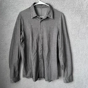 Lululemon Hemd Herren Small Grau Commission Knopfleiste Stretch Langarm Preppy - Bild 1 von 10