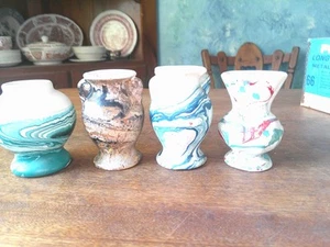 4 Nemadji Pottery Vases - Picture 1 of 4