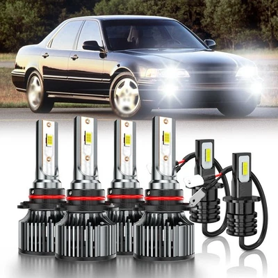 Kit combinado de luces antiniebla de haz alto bajo LED para Acura Vigor 1992-1994 Foto 1 de 4