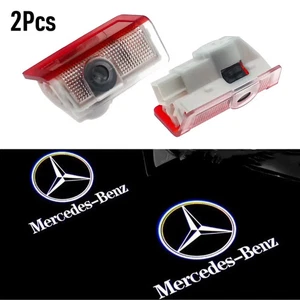 2x Fit for Mercedes Door Welcome Light Logo Projector W176 W246 W205 W212 X166 - Picture 1 of 4