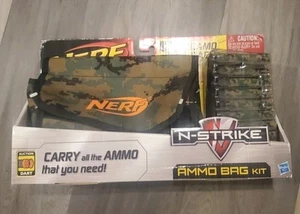 Nerf N-Strike Black & Gray Camo Ammo Bag Kit with 50 Camo Darts Camouflage NEW - Picture 1 of 5