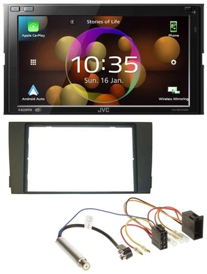 JVC DAB MP3 2DIN Bluetooth USB Autoradio für Audi A6 C5 2001-2005 ISO - Bild 1 von 4