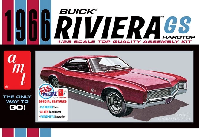 AMT/MPC AMT1439/12 - 1/25 1966 Buick Riviera GS - Nuovo - Immagine 1 di 1