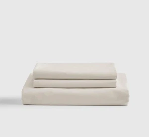 NWOT! Quince Organic Cotton Percale Sand Sheet & 2 Pillowcase! King(351)(READ) - Picture 1 of 10