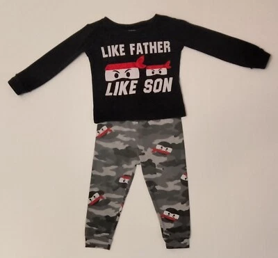 JUEGO DE PIJAMA "COMO PADRE" 2 PIEZAS LUGAR INFANTIL NIÑO NIÑO 18-24 MESES Foto 1 de 4