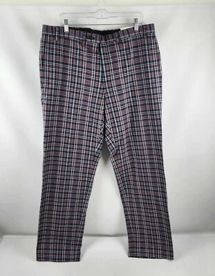 Lauren Ralph Lauren Mens Dress Pants 38x32 Multicolor Plaid Lightweight NWT - Image 1 of 4