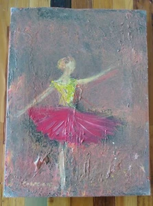 Quadro olio ballerina ballerina originale Sebastiano Ciarcia Italia - Foto 1 di 7