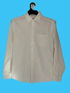 George Men's Business Casual Shirt Color White SIZE M Collar 15-15.5 Chest 38-40 - Picture 1 of 11