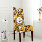 Housse de protection élastique Pittsburgh Steelers pour chaise de salle à manger décorative maison