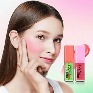 Color Changing Blush Oil For Cheeks Waterproof Lightweight Clear Green Liquid - Picture 1 of 24
