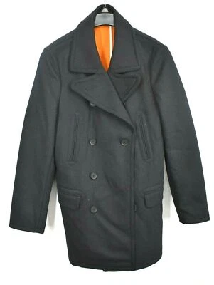 Casaco de lapela Calvin Klein masculino preto entalhe sólido peito duplo mezcal 40R $450 - Imagem 1 de 4