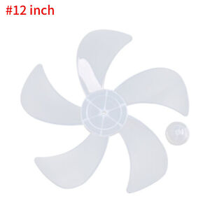 Plastic Fan Blade Replacement Leaves with Nut Cover for Household Standing Fan